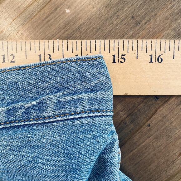 Levi's Denim Shorts 501 Jean Womens 31 Light Wash High Rise Button Fly Cutoff - Picture 5 of 5